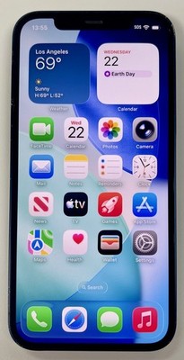 Apple iPhone 12 6.1'' Factory Unlocked (Any Carrier) SmartPhone 64GB A2172 Blue