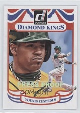 2014 Panini Donruss Diamond Kings Press Proof Silver 154/199 Yoenis Cespedes 0f8