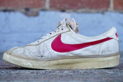 Vintage Nike Bruin Sz 9 white/red low Marty McFly bttf 1980 Japan