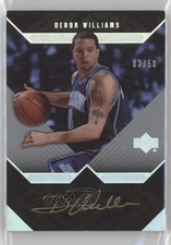 2007-08 Upper Deck UD Black Auto 3/50 Deron Williams #AU-WI Auto 04u1