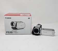 Canon FS200 Silver Handheld 2.7" 2000x Digital Zoom Camcorder Broken Battery
