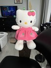 Vintage Sanrio Hello Kitty Plush 2004 Strawberry Dress Bow 14” Stuffed Animal