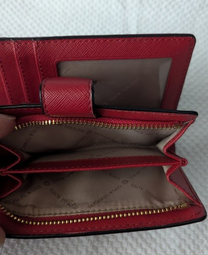 Michael Kors Barcelona Compact Leather Jersey Wallet. ZWT922 RKMNXB4ZJ.  - Afbeelding 9 van 12