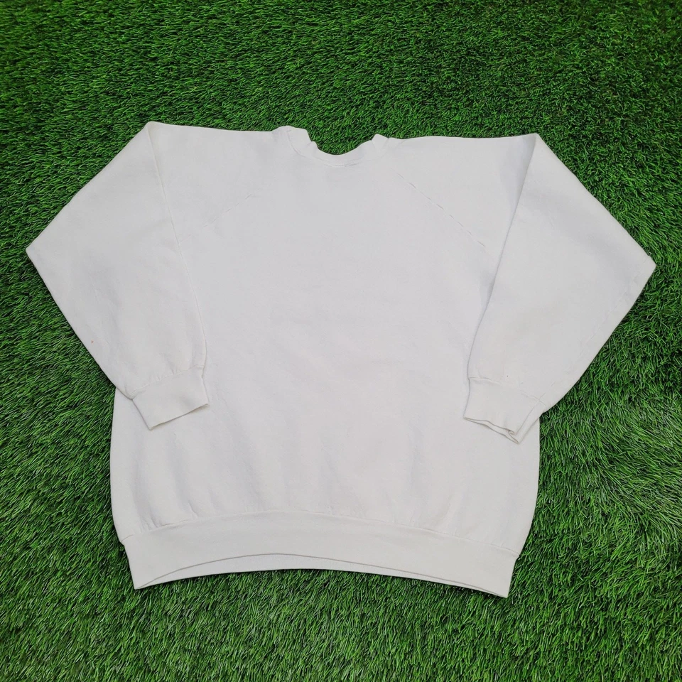 Vintage 90s Kalik Beer Sweatshirt Womens XL 22x22 Boxy White - Image 2 of 4