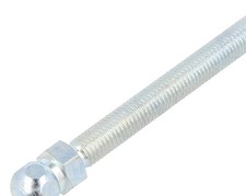 2x Pin; M10; steel; Ø: 15mm; Plating: zinc; ...