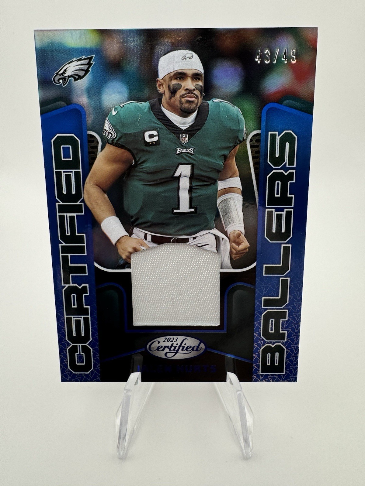 2023 Panini Certified - Certified Ballers Mirror Jalen Hurts #CBM-4 Blue /49...