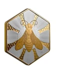 2025 Canada Honey Bee 1 oz Silver Reverse Proof Nature Delights Gold Gilded NEW
