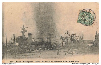 AZCP6-0431-TRANSPORTS - Marine Französischem Jena Pendant L'Explosion Du 12 Mars