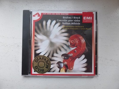 CD Nathan Milstein Brahms Bruch Violinkonzert Fistoulari Barzin
