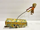799 ~ Vintage 1930's  Acrobatic Marvel Tin Litho W/U Monkey Balancing Toy! Works