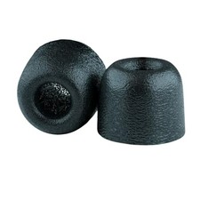 Comply 100 Core Series Memory Foam Replacement IEM Ear Tips, Black, Medium