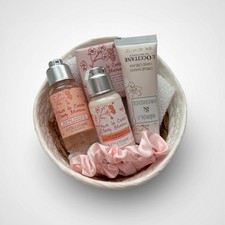 L&rsquo;Occitane Cherry Blossom Mini Gift Set + Soap + Bath Gel + Body Lotion