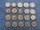 20 SILVER MERCURY DIMES WITH DATES lot 14