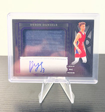 Dyson Daniels 2023 Leaf Trinity RC Patch Auto 1/1 Laundry Tag Hawks