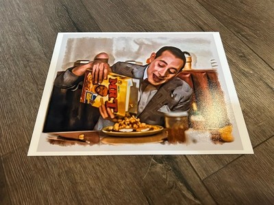 PEE WEE HERMAN Art Print Photo Poster 11x14'' Breakfast Paul Reubens Mr T Cereal