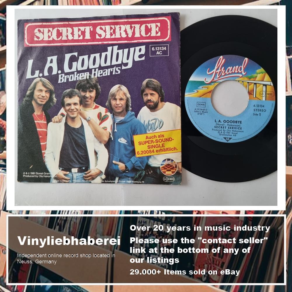 Green Goodbye Sign Secret Service - L.A. Goodbye 7'' Vinyl Germany | eBay