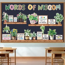Bulletin Board Set - Plants Inspirational Classroom Decorations Bulletin Boar...