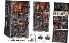 DIY Book Nook Kit for Adults - 3D Wooden Puzzle Bookend Bookshelf Insert Decor