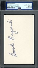 Bronko Nagurski PSA DNA Signed 3x5 Index Card Autographed