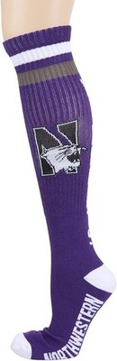 Northwestern Wildcats Tube Socks   Retro Tube Socks for Men & Women