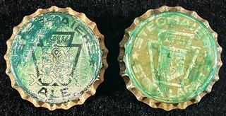 2 STEGMAIER VINTAGE UNUSED CORK BEER/ALE BOTTLE CAP WILKES BARRE PENNSYLVANIA PA
