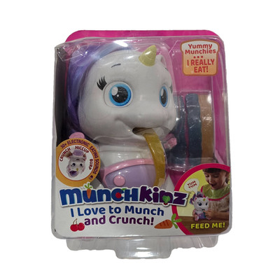 Munchkinz Interactive Toy - Lily - 30+ Interactive Sounds - White Unicorn