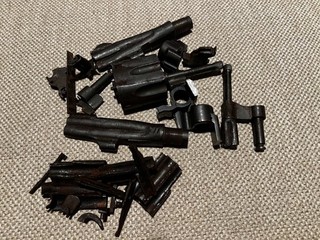 S&W Smith Wesson .38 38 Victory DEMILLED parts kit lot Model 10 WW2 M&P craft
