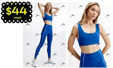 FABLETICS SPORTS BRA LOLA LOW IMPACT LIFT BOOST MINIMAL DESIGN CLASSIC BLUE S