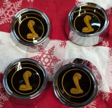 Set Of 4 New 1969-1970 Shelby Cobra Vintiques Center Caps Fastback 427 428 429 Set Of 4 New 1969-1970 Shelby Cobra Vintiques Center Caps Fastback 427 428 429