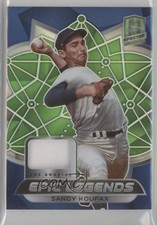 2021 Spectra Epic Legends Materials Neon Green Prizm 16/25 Sandy Koufax HOF uk2