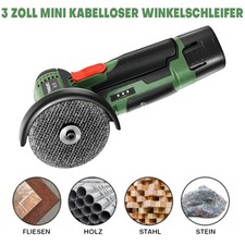 19500rpm Akku Flex Winkelschleifer Trennschleifer Schleifmaschine 12V-DE