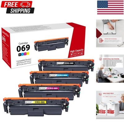 Canon 069H Toner Cartridge Set (Black, Cyan, Magenta, Yellow)   4 Pack