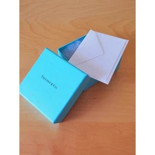 Tiffany &Co Square Empty Jewelry Gift Box With Envelop & Card  2.75x2.75in