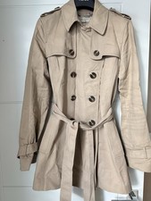 Hobbs Beige Trench Coat Women's Size 10