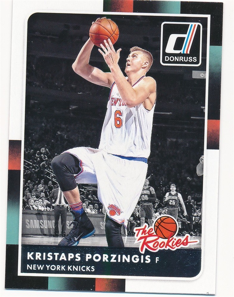 KRISTAPS PORZINGIS 2015-16 DONRUSS THE ROOKIES #32 NEW YORK YANKEES MINT