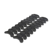 10 Pairs Black Rubber Sole Heel Savers Toe Plates Tap DIY Glue On Shoes Pad C