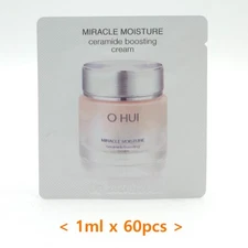 O HUI Miracle Moisture Ceramide Boosting Cream 1ml x 60pcs Soothing K-Beauty