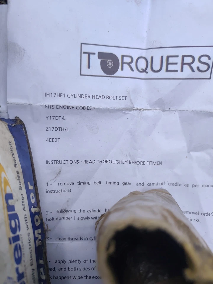 Y17dt Z17dth/L Upgraded Head Bolts - Image 2 of 3