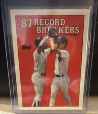 1988 TOPPS Tiffany RECORD BREAKERS INSERT #2 - DON MATTINGLY NEW YORK YANKEES