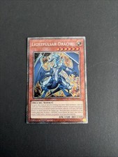 YU GI OH LICHTPULSAR DRACHE  RA04-DE176 PLATINUM SECRET RARE