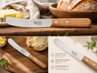 Robert Herder WindmüHlenmesser Buckels Carbonstahl Kirschholz FrüHstüCksmesser