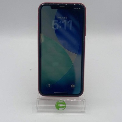 Unlocked Apple iPhone 11 Product Red 128GB MWKW2LL/A 82% Battery Health