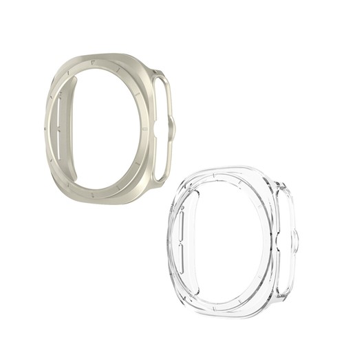 1/2 pz per Samsung Galaxy Watch Ultra 47 mm custodia PC protezione schermo copertura completa - Foto 21 di 22