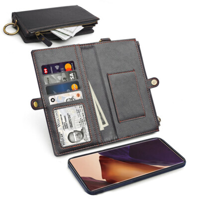 Case For iPhone 11 XR X Zip Coin Purse Card slot Flip Leather Wallet Phone  Cover Australia