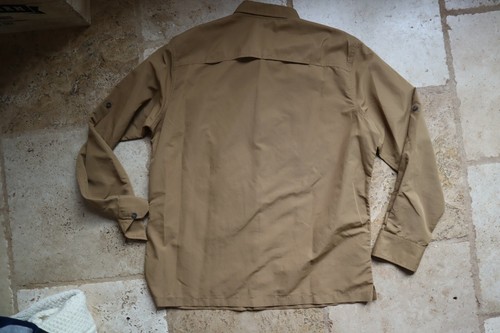 Caramel Brown LtWt EDDIE BAUER Button Front LS Shirt Large - Picture 3 of 5
