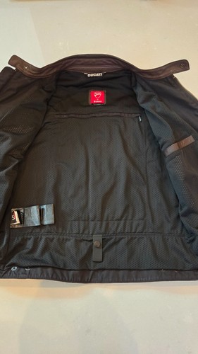 DUCATI Dainese Downtown Leather Motorcycle Jacket | Size 54 - Picture 5 of 9