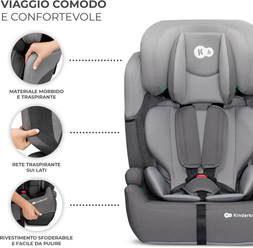 Kinderkraft COMFORT up I-SIZE 76-150 Cm Seggiolino Auto 9-36 Kg, Poggiatesta Reg - Foto 8 di 12