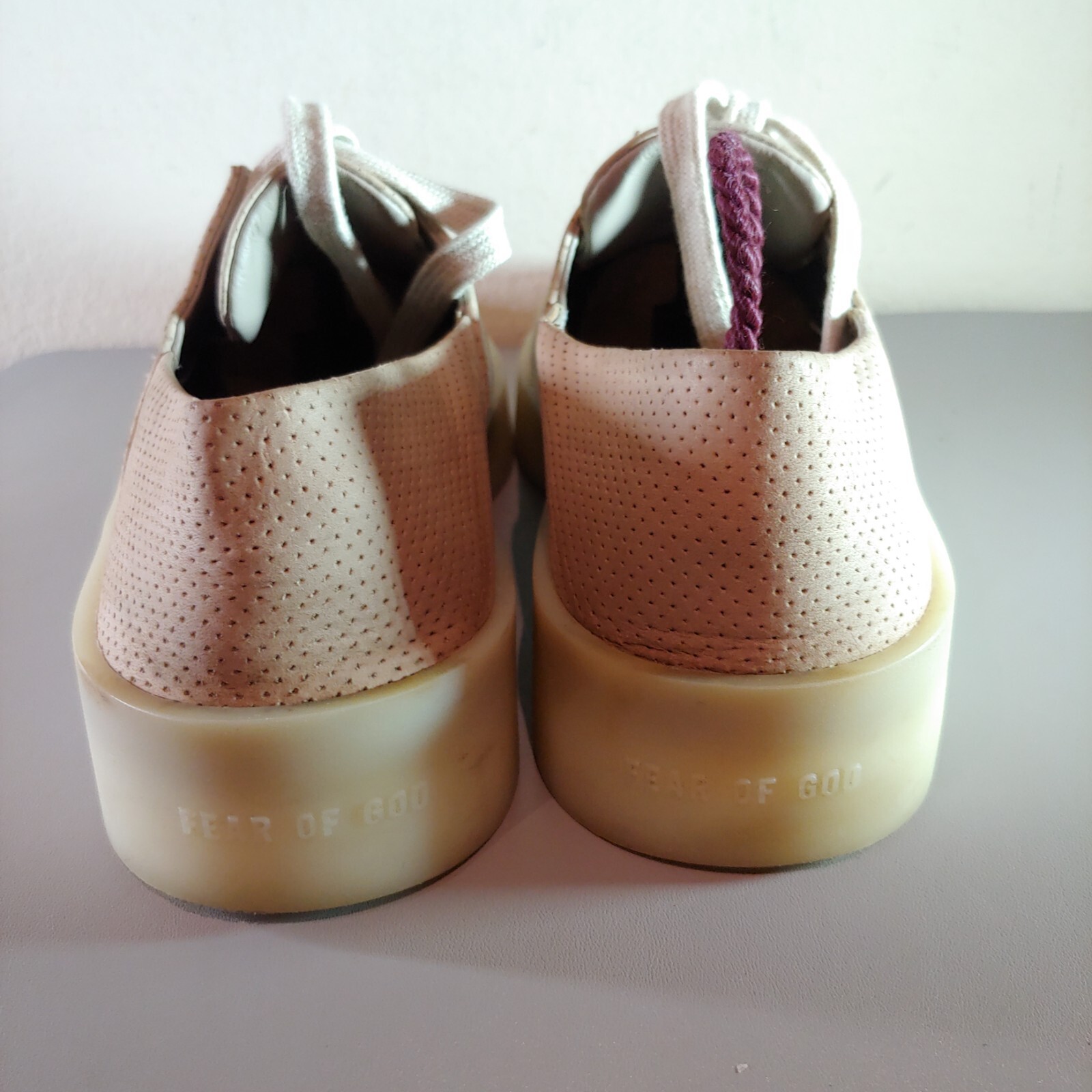 Size 8.5 - Fear of God Fear of God 110 Sneaker Perforated Cream thumbnail 4