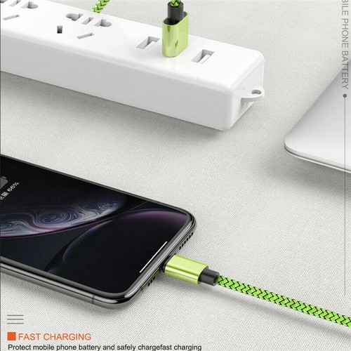2m 3m Extra Largo Datos Carga Rápida Cable USB Para iPhone 7 8 6 Cable iPad - Imagen 8 de 16