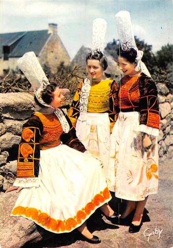 Poupée française Le Minor vintage : costume breton, poupée en celluloïd - France